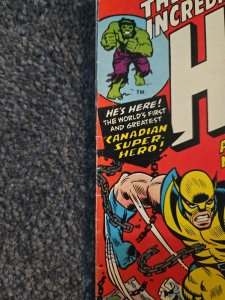 The Incredible Hulk Comic Wolverine 1st App! Hulk #181