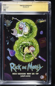 SUPERMAN UNLIMITED #1 DC COMICS 1ST PRINT SIGNED GABRIELE DELL'OTTO CGC SS 9.6