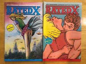 Rated X #1 & 2 (1991) Lot of 2 Adult Aircel Comics