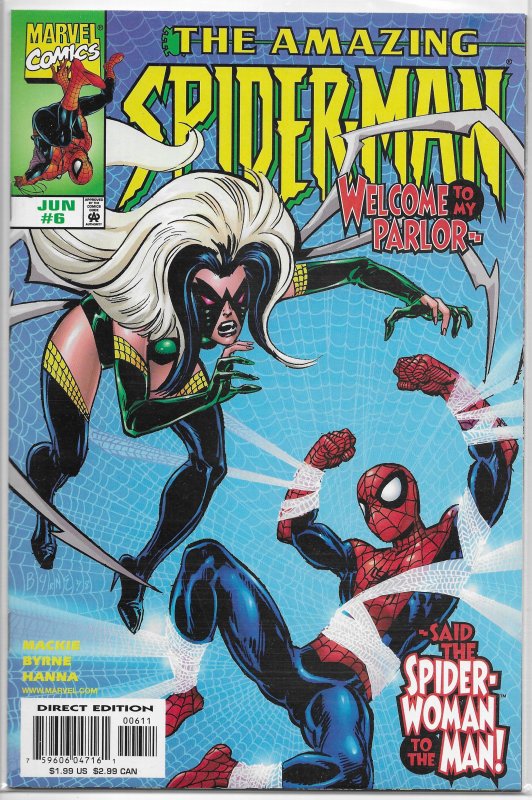 Amazing Spider-Man (vol. 2, 1998) # 6 VF Mackie/Byrne, Dr Octopus, Spider-Woman