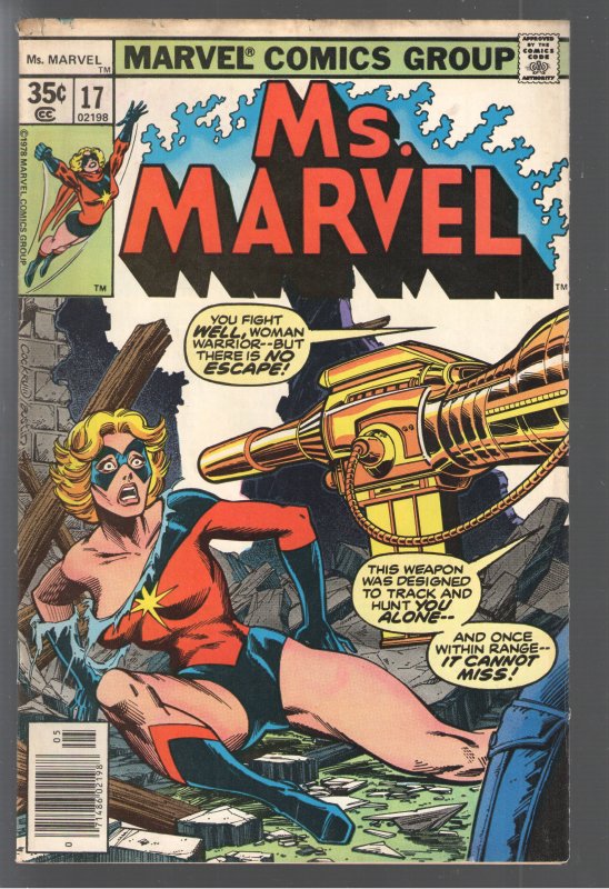 MS.MARVEL 17 VG/F 5.0 KEY! ;2nd APP MYSTIQUE(RAVEN DARKHOLME)