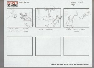 2004 LEGO BATMAN Storyboard Art 13-29 by Mark Simon VF 8.0 Harley Bomb Batmobile