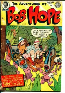 Adventures of Bob Hope #16 1952-DC-origin-jungle cover-skulls-G/VG