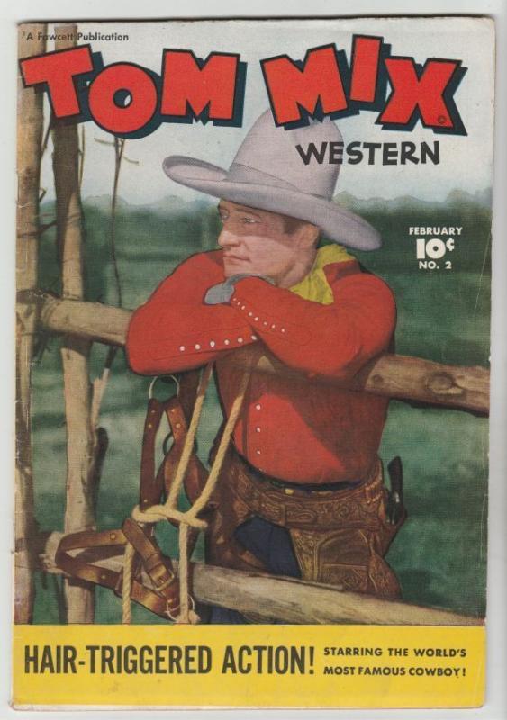 Tom Mix Western #2 strict FN/VF 7.0 High-Grade    Giant Golden Age Collection 
