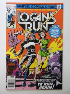 Logan's Run #6 1st Solo Thanos Story! Sharp VF+ Condition!