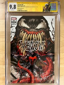 Venom #26 Kirkham Cover D (2020) CGCSS 9.8 Signed by Cates, Kirkham, & Stegman