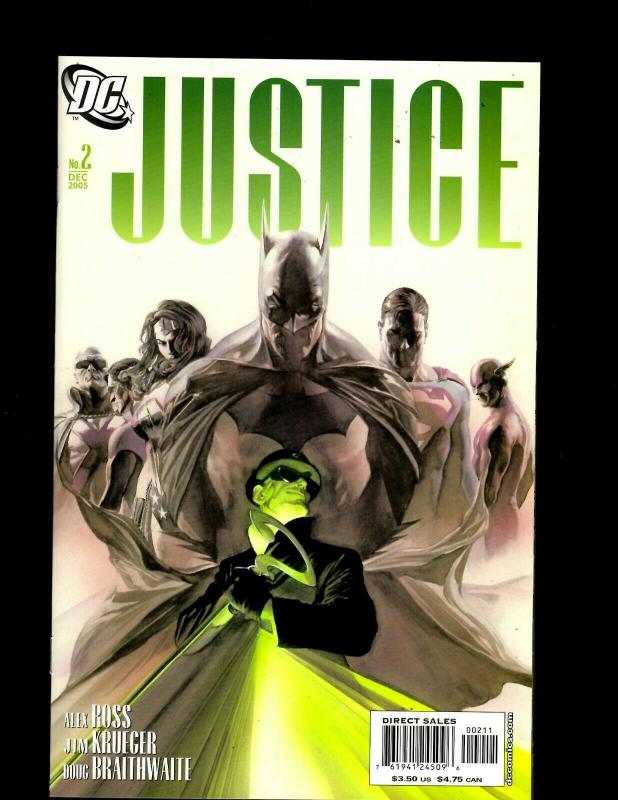 Lot of 12 Justice DC Comic Books #1 2 3 4 5 6 7 8 9 10 11 12 SM16