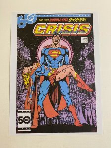 Crisis on Infinite Earths #7 Superman Supergirl DC Comics poster by George Perez