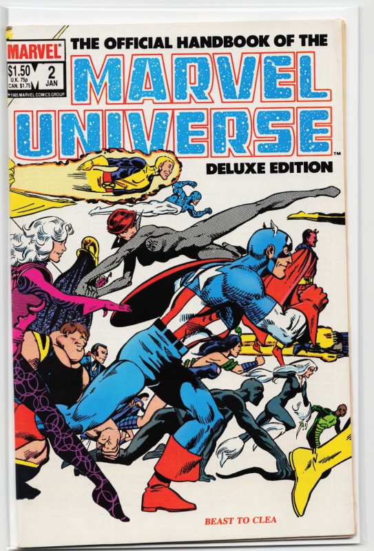 The Official Handbook of the Marvel Universe #2 (1986) Beast