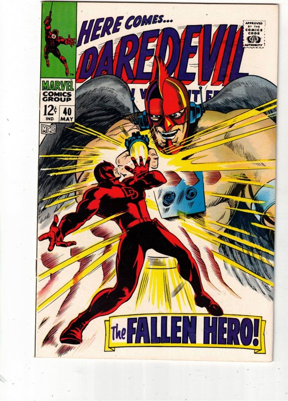 Daredevil #40 (1968) NM Super-High-Grade! Unholy 3 Colan Art! Utah CERTIFIFCATE!