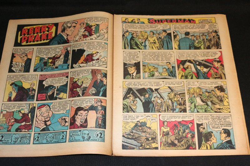1951 Sunday Mirror Weekly Comic Section April 15th (Fine+) Superman Kerry Drake