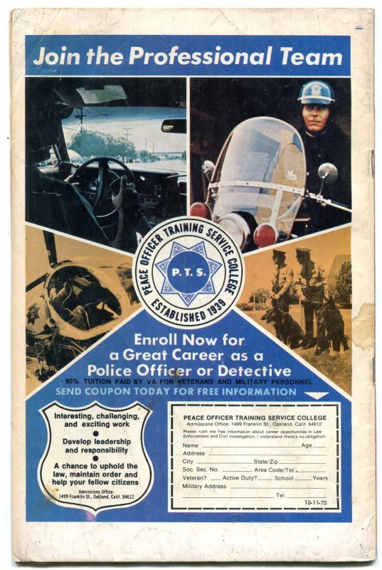 THE PHANTOM #67 1975-CHARLTON COMICS-WOLF! DON NEWTON VG