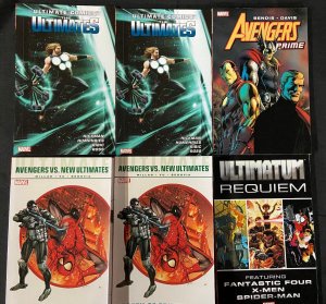 AVENGERS PRIME, ULTIMATUM REQUIEM, ULTIMATES 2 (2), AVENGER VS ULT (2) TPB VF/NM