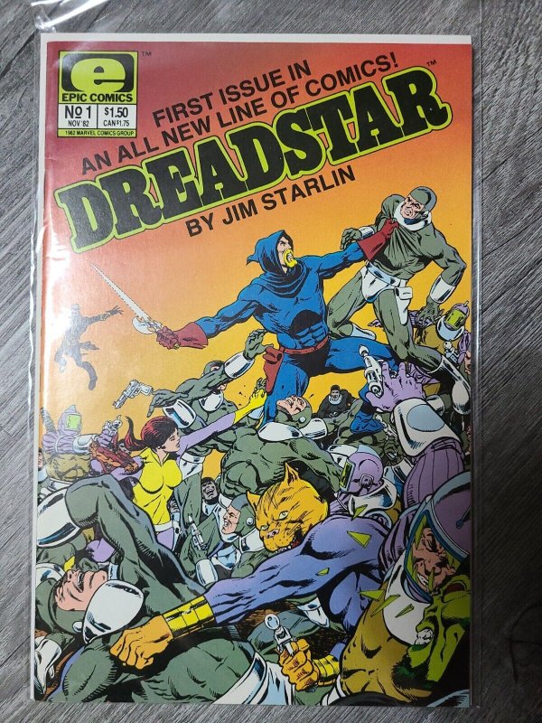 Dreadstar #1-9 Comic Lot 