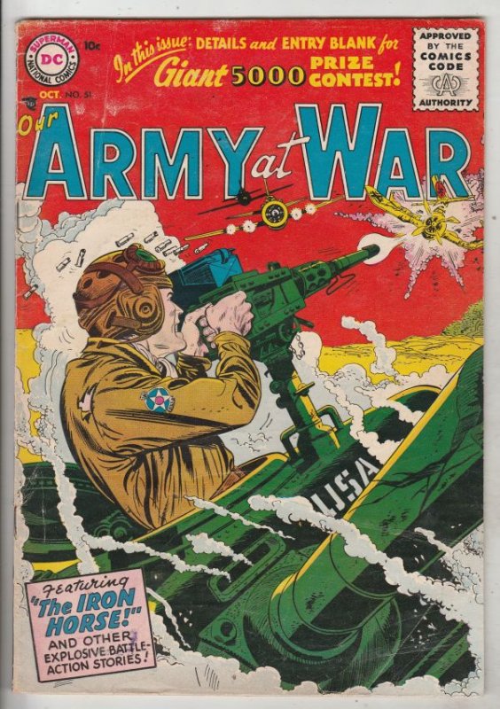 Our Army at War #51 (Oct-56) FN+ Mid-High-Grade 