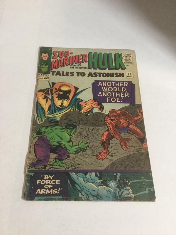 Tales To Astonish 73 Gd Good 2.0 Marvel Comics Silver Age