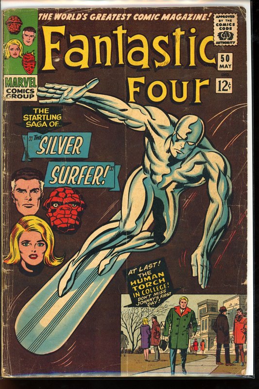 Fantastic Four #50 (1966) Silver Surfer vs. Galactus