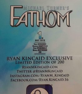 Fathom # 1 Ryan Kincaid Virgin Variant Connecting Cover Lim to 200 !! CGC 9.8 SS 