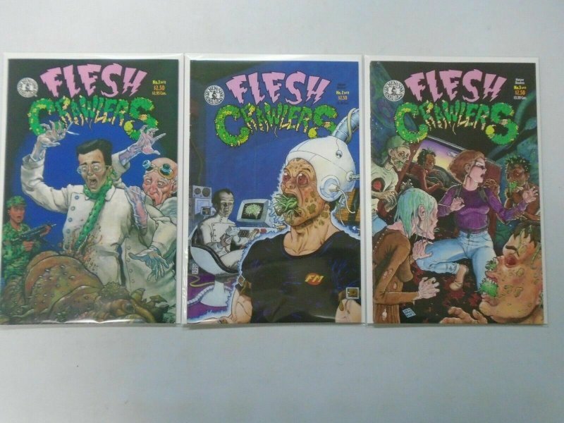 Flesh Crawlers set #1-3 6.0 FN (1993 Kitchen Sink)