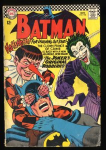 Batman #186 GD/VG 3.0 Joker Cover!