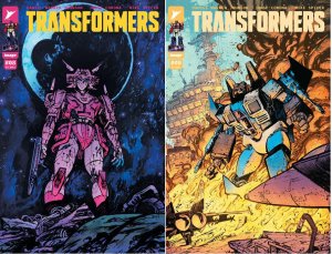 (2024) Image Comics TRANSFORMERS #8 A + B Corona & Spicer VARIANT COVER SET!