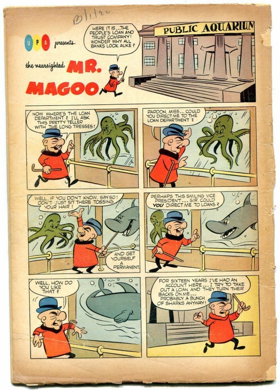 Four Color Comics #602 1954- Nearsighted Mr Magoo- Dell Comics FAIR 