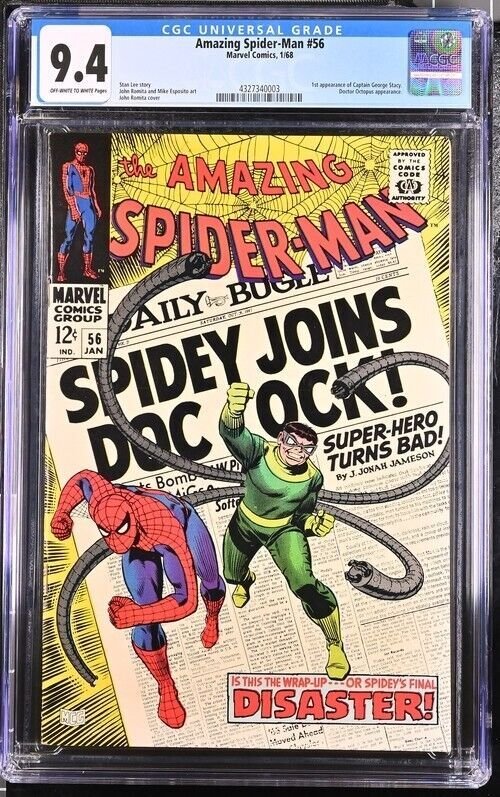 AMAZING SPIDER-MAN #56 CGC 9.4 1ST GEORGE STACY