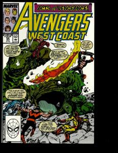 Lot Of 11 West Coast Avengers Marvel Comics # 7 9 42 44 45 47 48 49 54 55(2) JF3