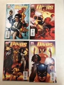 Marvel Divas (2009) #1 2 3 4 1-4 (VF/NM) Complete Set Black Cat Hellcat Firestar