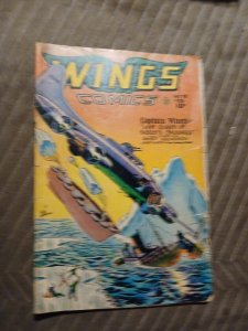 Wings Comics #78 Golden Age 1947 COMIC BOOK Fiction House The Phantom Faulcon
