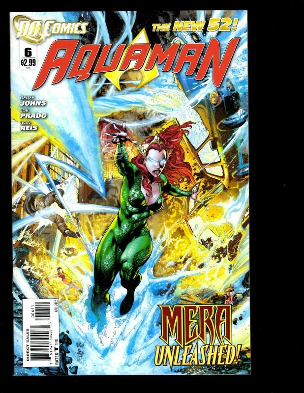 Lot of 8 Aquaman DC Comic Books # 2 3 4 5 6 7 8 9 Batman Flash Superman RP1