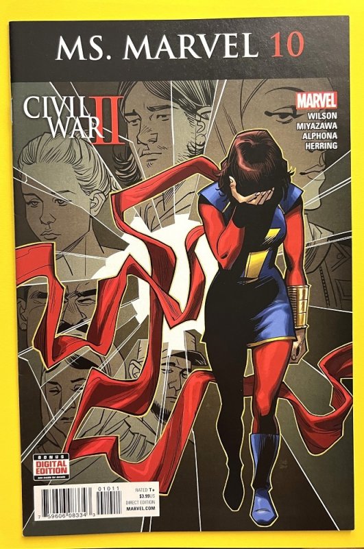 Ms. Marvel 9 10 11 CIVIL WAR 1ST APPEARANCE OF LOCKDOWN (2016)