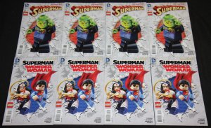 Modern DC LEGO VARIANT COVERS 14pc Mid-High Grade Comic Lot VF-NM Superman JLA