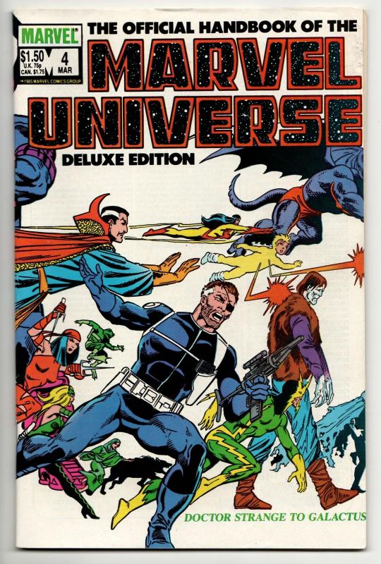 Official Handbook of the Marvel Universe Deluxe Edition #4 (1986)