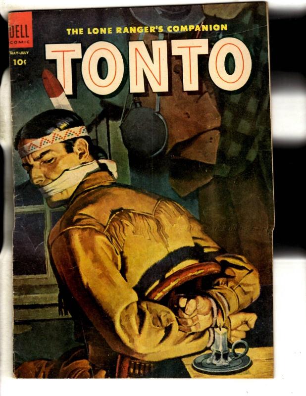 Tonto # 15 FN Dell Golden Age Comic Book Lone Ranger Western Indian JL18