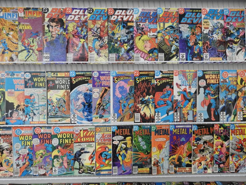 Huge Lot 180 Comics W/ Worlds Finest, Justice League, Swamp Thing, +More Avg FN+