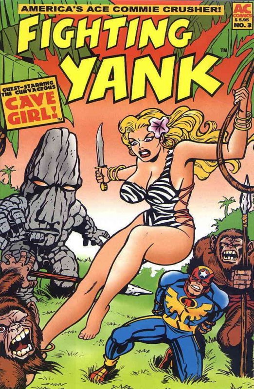 Fighting Yank (AC) #3 VF ; AC | Cave Girl