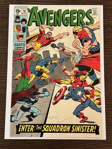 The Avengers #70 (1969). VF-. 1st app Nighthawk!