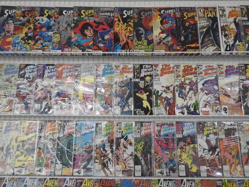 Huge Lot 160+ Comics W/ West Coast Avengers, Superman, Iron Man+ Avg VF- Cond!!