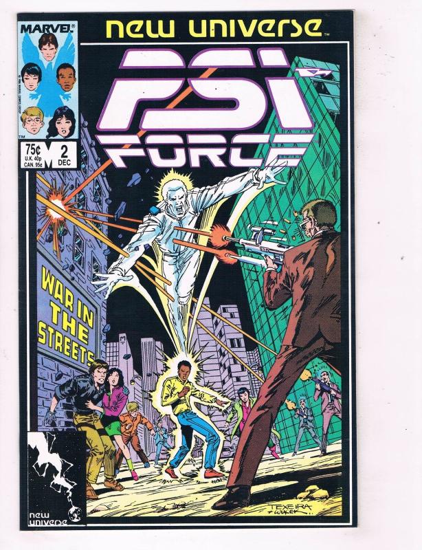 PSI-FORCE (1986) #2 Marvel Comic Book New Universe Team HH4 AD38