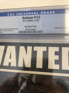 Batman  (2021) # 112 (CGC 9.8) Ngu Variant Cover