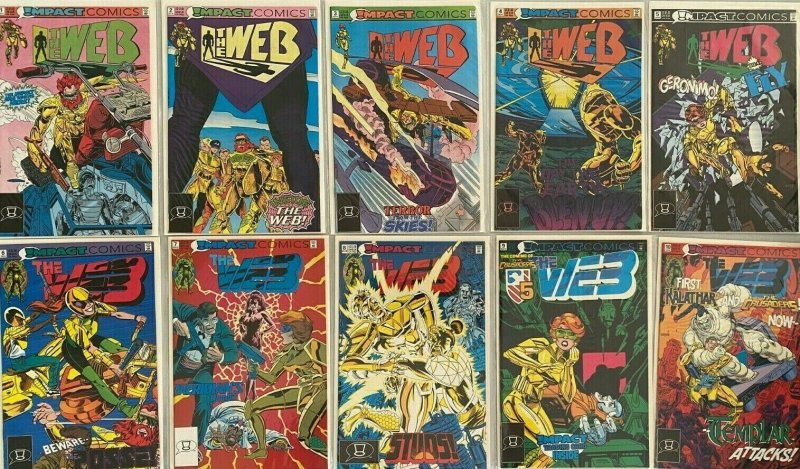 The web set:#1-14+Annual 8.5 VF+ (1991-92)