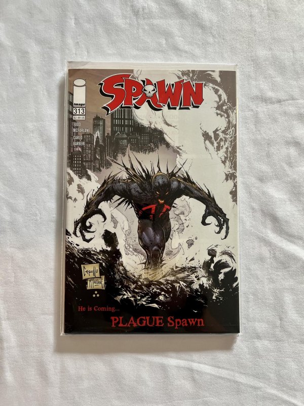 Spawn #313 Capullo 1:5 Black & White Virgin Variant