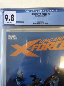 Uncanny X-Force (2011) #5 (CGC 9.8 WP) Rick Remender Story| Esad Ribic Cover