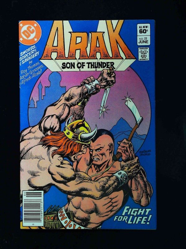 Arak Son Of Thunder 22 Dc Comics 1983 Vf Newsstand Comic Books