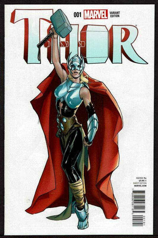 Thor #1 Female Thor, 1:25 Sara Pichelli Variant Cover (Dec 2014 Marvel)  9.4 NM