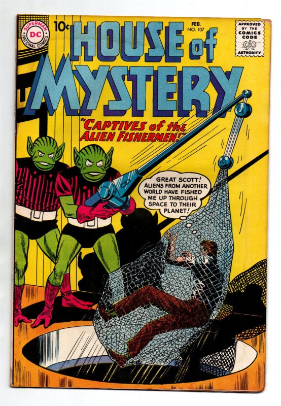 House of Mystery #107 - Scifi Horror - 1961 - VG