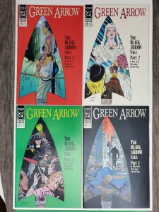 Green Arrow Issues #35 - #38 The Black Arrow Saga Parts 1 - 4 Complete