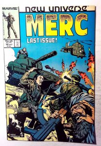 Mark Hazzard: Merc #12 (1987) Marvel Comics 1st Print Comic Book