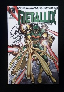 Metallix #1  Future Comics 2002 Nm-  Signed By Bob Layton 